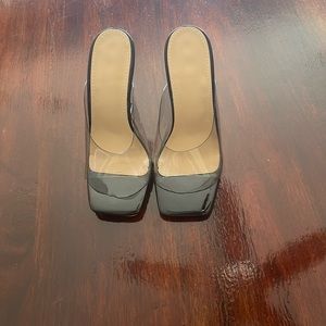 Clear Black High Heels